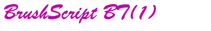 BrushScript BT(1)